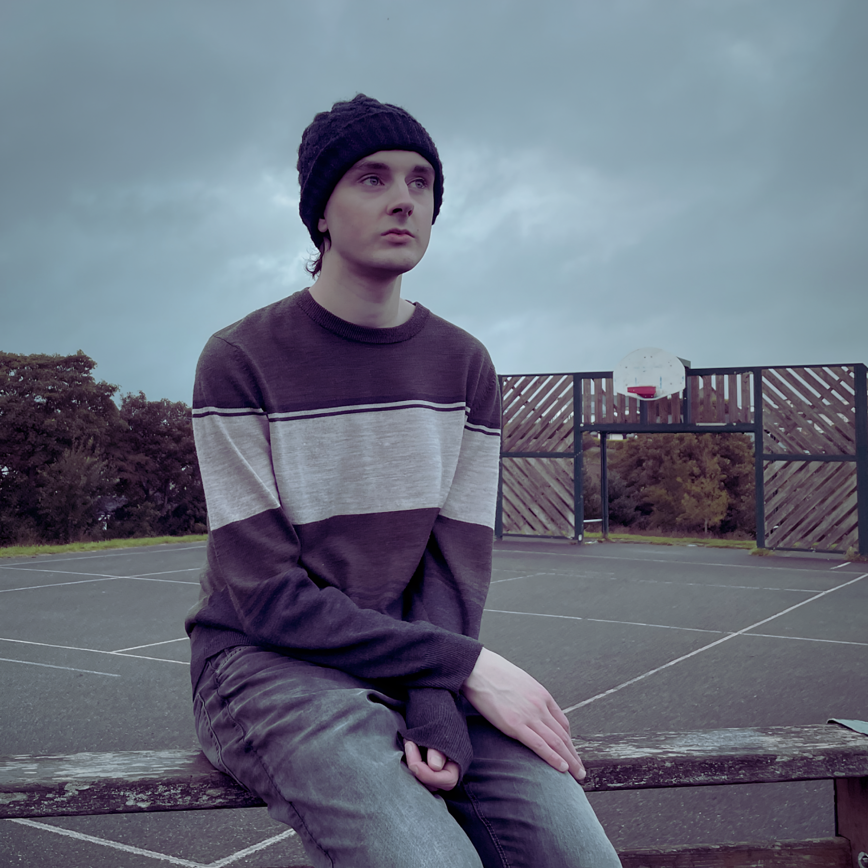 Beneath the Surface: lilac frog